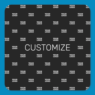 Modern Logo or Design Pattern with Any Image Square Sticker