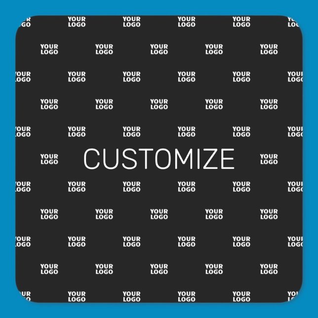 Modern Logo or Design Pattern with Any Image  Square Sticker (Creator Uploaded)
