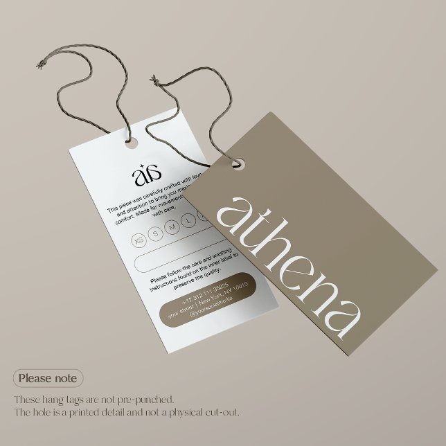 Modern Logo Price Hang Tag Card (Creator Uploaded)