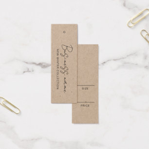 Modern Logo Product Price Hang Tag Card