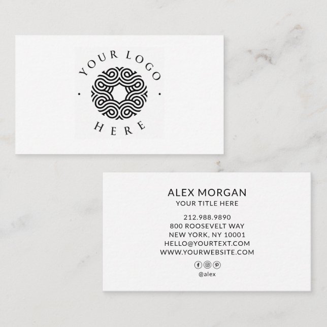 Modern Logo Professional  Business Card (Front/Back)