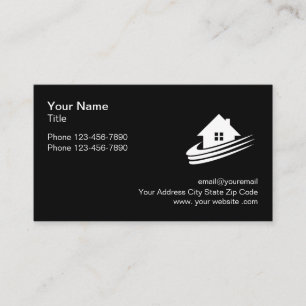 Modern Logo Professional Realtor Business Card