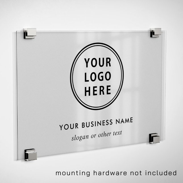 Modern Logo Promotional Clear Acrylic Sign (Creator Uploaded)