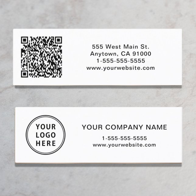Modern Logo QR Code Mini Business Card (Creator Uploaded)