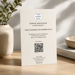 Modern Logo QR Minimal Professional Business Flyer