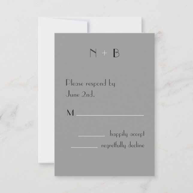 Modern Logo RSVP Card (Front)
