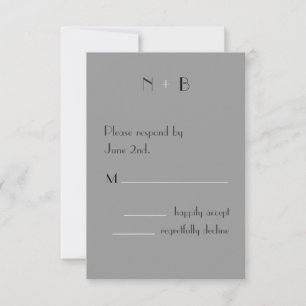 Modern Logo RSVP Card