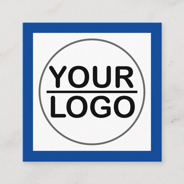 Modern LOGO Square Business Card (Front)