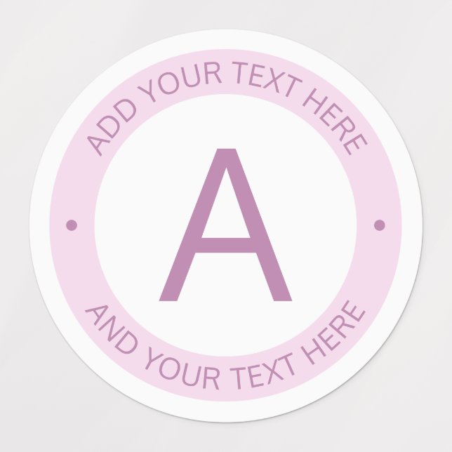 Modern Logo Style Monogram | Light Pink Purple (Design 1)