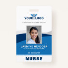 Modern Logo Template Employee Photo Name Nurse ID