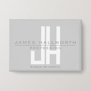 Modern Looking Business Monogram Grey