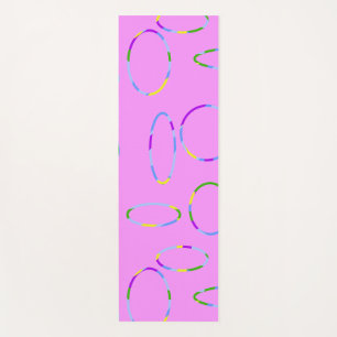 Modern Loops on Pink Magenta Yoga Mat