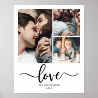Modern Love 16x20 3 Photo Collage