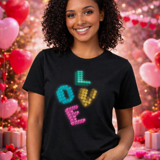 Modern Love 3D | Aesthetic Pastel Glow Graphic T-Shirt