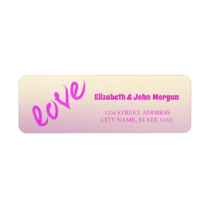 Modern Love Address Label