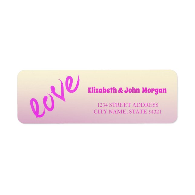 Modern Love  Address Label (Front)