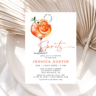 Modern Love At First Spritz Bridal Shower  Invitation