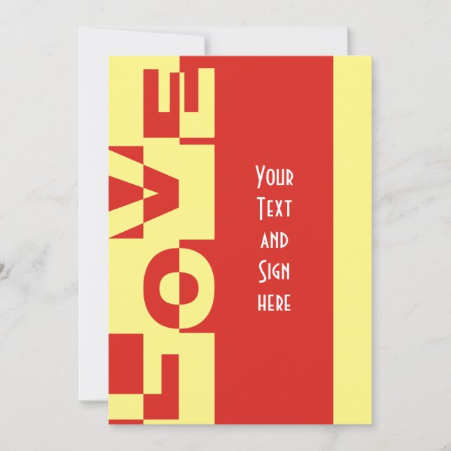 Modern LOVE Banner + your backgr. & ideas (Front)