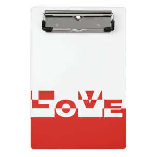 Modern LOVE Banner + your backgr. & ideas Mini Clipboard