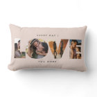 Modern LOVE Collage Cutout Valentine's Day Lumbar