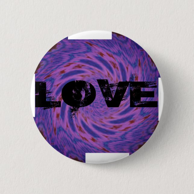 MODERN LOVE COLOR BLACK PURPL PINK BUTTON (Front)