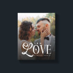 Modern Love Custom Wedding Photo Couples Monogram Canvas Print<br><div class="desc">Turn your favorite wedding or engagement photo into a stunning piece of wall art with this Modern Love Custom Wedding Photo Couples Monogram Canvas Print. Designed with clean lines, soft modern typography, and a sophisticated monogram, this canvas transforms your special moment into a meaningful décor piece that feels elegant, intimate,...</div>