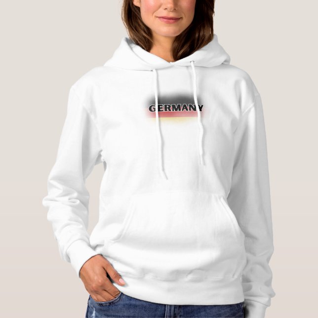 Modern Love Germany Flag Europe Souvenir  Hoodie (Front)