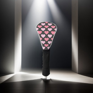 Modern Love Heart Pattern Golf Head Cover