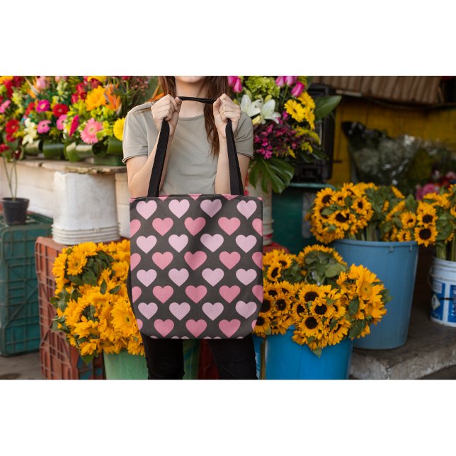 Modern Love Heart Pattern Tote Bag (Creator Uploaded)