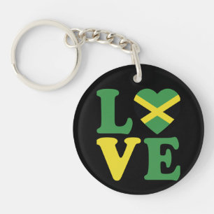 Modern Love Jamaica Flag Key Ring