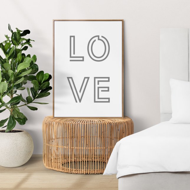 Modern Love | Monochrome Quote Art Trendy Stylish Poster (Creator Uploaded)