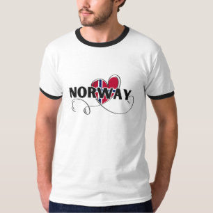 Modern Love Norway Flag scandinavia Souvenir  T-Shirt