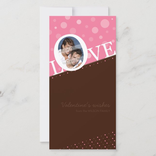 MODERN LOVE PHOTOCARD :: LOVEbubble P5 Holiday Card (Front)