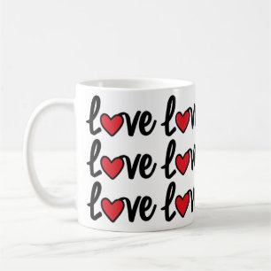Modern Love Repeat Pattern Mug
