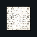 Modern "Love" Typography on Parchment, Canvas Print<br><div class="desc">Celebrate the essence of romance and commitment with our "Eternal Script" Modern 'Love' Typography on Parchment Canvas Print. This elegant and timeless piece is a perfect gift for newlyweds, capturing the spirit of their union in a stylish and modern way. Featuring the word "Love" repeated in a variety of modern...</div>