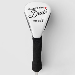 Modern Love You Dad Typography Father's Day Golf Head Cover