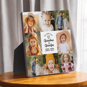Modern Love You Grandma Grandpa Instagram Photo  Plaque