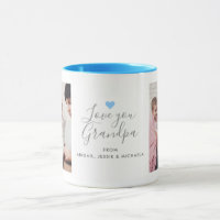 Modern "Love you Grandpa" 2-Photo