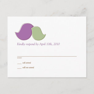 Modern Lovebirds, RSVP cards