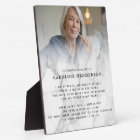 Modern Loving Memory Marble Photo & Quote Plaque