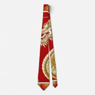 Modern lunar new year modern asian pattern tie