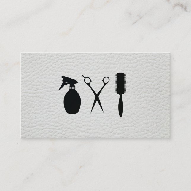 Modern Lux Leather Appointment Card (Front)