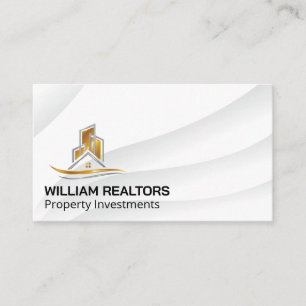 Modern Lux Real Estate Logo Business Card
