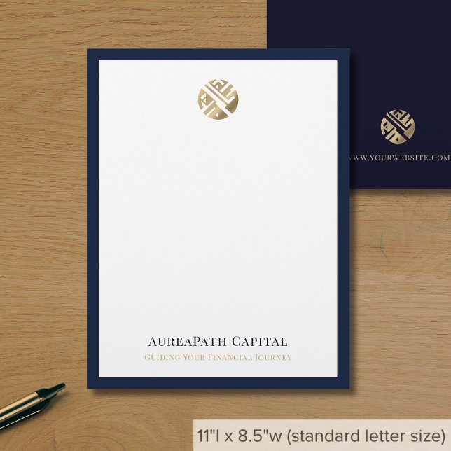 Modern Luxe Business Custom Letterhead (Creator Uploaded)