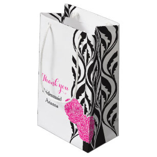 Modern luxe wedding bridesmaids favour gift bag