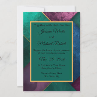 Modern Luxe Wedding Invitation