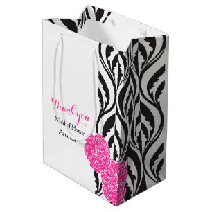 Modern luxe wedding maid of honour favour gift bag