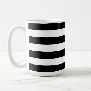 Modern Luxury Black and white stripes pattern Coffee Mug