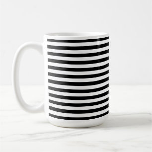 Modern Luxury Black and white stripes pattern Coffee Mug