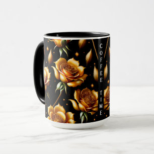 Modern Luxury Boho Gold Rose Collection Mug